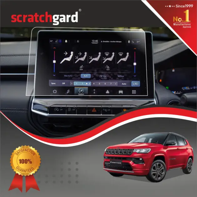 Jeep Compass Facelift [2021-Running] (10.1 Inch) Screen Protector