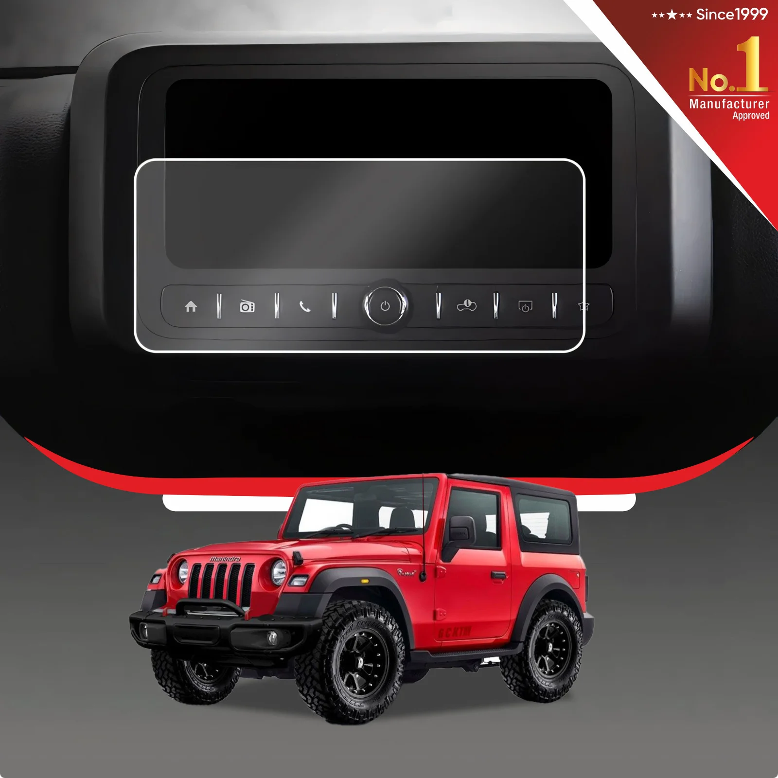 Mahindra Thar Screen Protector