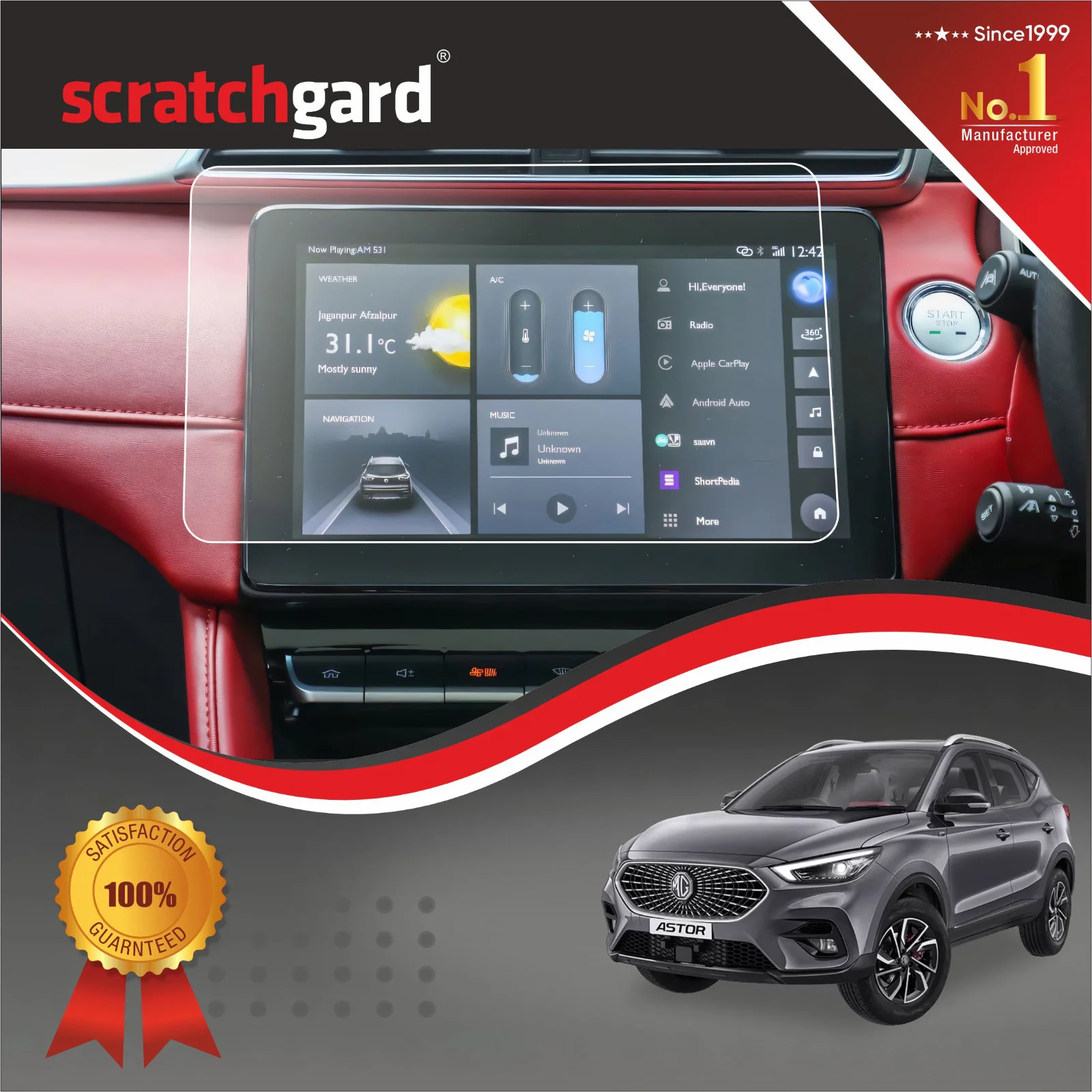 MG Astor Screen Protector